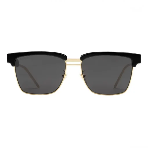 Gucci Eyewear Gucci - Squared Metal and Acetate Sunglasses - Black Dark - - Avvenice