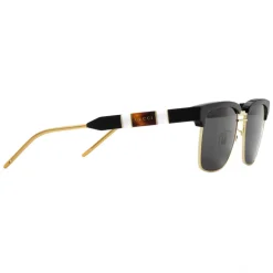 Gucci Eyewear Gucci - Squared Metal and Acetate Sunglasses - Black Dark - - Avvenice