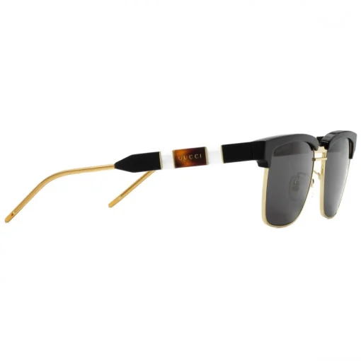 Gucci Eyewear Gucci - Squared Metal and Acetate Sunglasses - Black Dark - - Avvenice