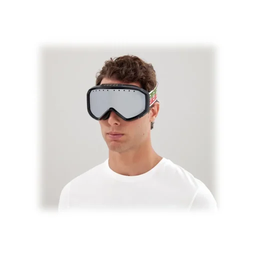 Gucci Eyewear Gucci - Sunglasses - Ski Goggles - Black Silver - - Avvenice^ Ski Googles