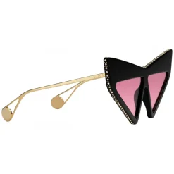 Gucci Eyewear Gucci - Sunglasses with Mask Frame - Glossy Black - - Avvenice