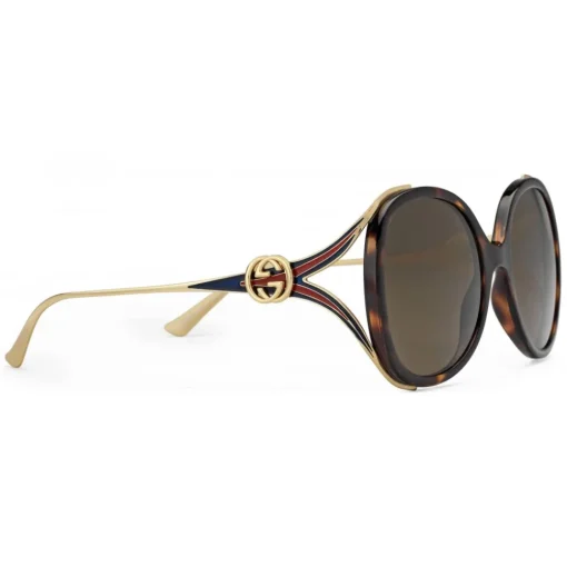 Gucci Eyewear Gucci - SunglassesRound Injection Sunglasses - Tortoise Injection Frame - - Avvenice