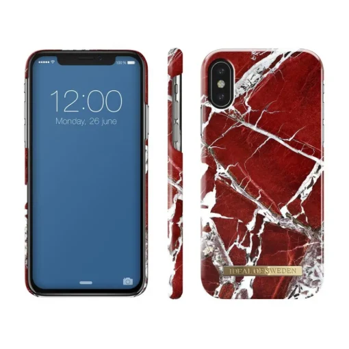 iDeal of Sweden - Fashion Case Cover - Scarlet Red Marble - iPhone XR - iPhone Case - New Fashion Collection - Avvenice^ Case
