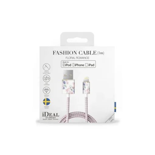 iDeal of Sweden - Fashion Cable - Floral Romance - iPhone - Apple - Lightning MFI Certified by Apple - New Fashion Collection - Avvenice^ Accessories