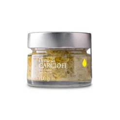 Il Bottaccio - Artichoke Pesto with Extra Virgin Olive Oil - Italian - High Quality - 100 gr - Avvenice^ Preserved Foods