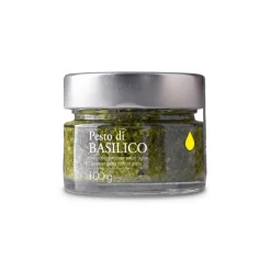 Il Bottaccio - Basil Pesto with Extra Virgin Olive Oil - Italian - High Quality - 100 gr - Avvenice^ Preserved Foods