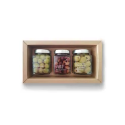 Il Bottaccio - Brine Olive Tris Olive Gift Box - Tuscan Extra Virgin Olive Oil - Gift Ideas - Italian - High Quality - Avvenice^ Preserved Foods