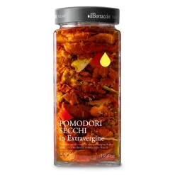Il Bottaccio - Dried Tomatoes Seasoned in Extra Virgin Olive Oil - Italian - High Quality - 550 gr - Avvenice^ Preserved Foods