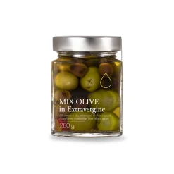 Il Bottaccio - Mix Olives in Tuscan Extra Virgin Olive Oil - Olives - Italian - High Quality - 280 g - Avvenice^ Preserved Foods