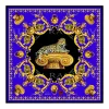 Ilian Rachov - Imperial Jaguar Blue Silk Scarf - Baroque - Silk Foulard - Luxury High Quality - Avvenice^ Scarves