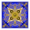 Ilian Rachov - King Blue Rosone Silk Scarf - Baroque - Silk Foulard - Luxury High Quality - Avvenice^ Scarves