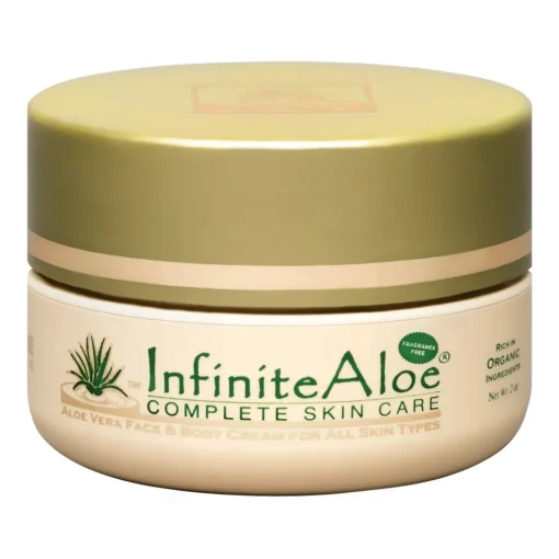 InfiniteAloe - Skin Care - Fragrance Free Formula - Luxury Organic Cream - Aloe Vera - Anti-Aging - Cruelity Free - 60 ml - Avvenice^ Natural Cosmetics