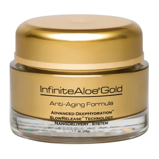 InfiniteAloe - Skin Care - Gold Anti-Aging Formula - Luxury Organic Cream - Aloe Vera - Anti-Aging - Cruelity Free - 50 ml - Avvenice