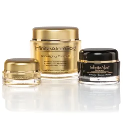 InfiniteAloe - Skin Care - Gold Anti-Aging & Microdermabrasion Formula - Luxury Organic Cream - Aloe Vera - Cruelity Free - Avvenice^ Natural Cosmetics