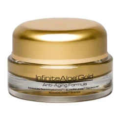 InfiniteAloe - Skin Care - Gold Anti-Aging & Microdermabrasion Formula - Luxury Organic Cream - Aloe Vera - Cruelity Free - Avvenice^ Natural Cosmetics