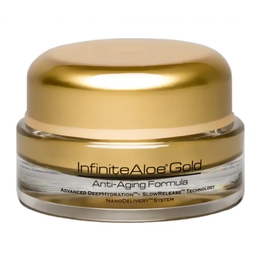 InfiniteAloe - Skin Care - Gold Anti-Aging & Microdermabrasion Formula - Luxury Organic Cream - Aloe Vera - Cruelity Free - Avvenice^ Natural Cosmetics