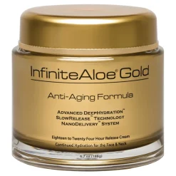 InfiniteAloe - Skin Care - Gold Anti-Aging & Microdermabrasion Formula - Luxury Organic Cream - Aloe Vera - Cruelity Free - Avvenice^ Natural Cosmetics