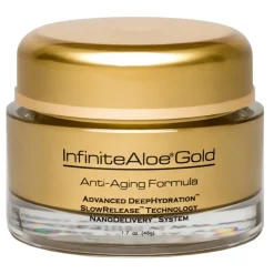 InfiniteAloe - Skin Care - Gold Anti-Aging & Microdermabrasion Formula - Luxury Organic Cream - Aloe Vera - Cruelity Free - Avvenice^ Natural Cosmetics