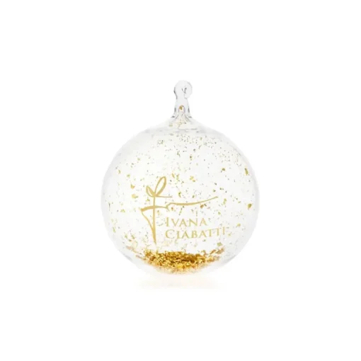 Ivana Ciabatti - Christmas Ball - Gold Limited Edition - Precious Blown Glass Sphere - Handmade in Italy - Home Luxury - Avvenice