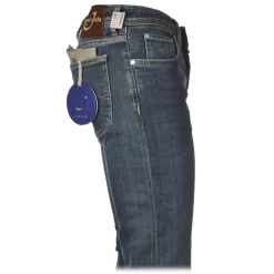 Jacob Coh\u00ebn Jacob Cohën - 5 Pockets Jeans Straight Leg - Medium-Light Denim - Trousers - Made in Italy - Luxury Exclusive Collection - Avvenice