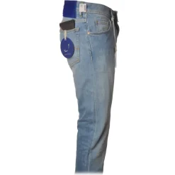 Jacob Coh\u00ebn Jacob Cohën - 5 Pockets Jeans Straight Leg - Light Denim - Trousers - Made in Italy - Luxury Exclusive Collection - Avvenice^ Trousers