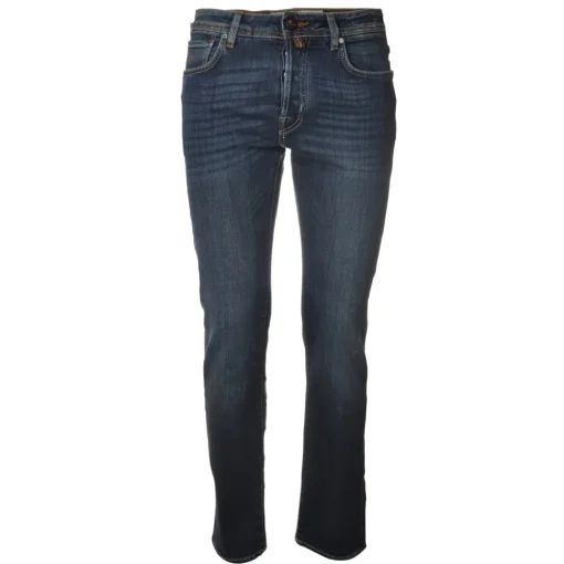 Jacob Coh\u00ebn Jacob Cohën - 5 Pockets Jeans Straight Leg - Medium-Light Denim - Trousers - Made in Italy - Luxury Exclusive Collection - Avvenice