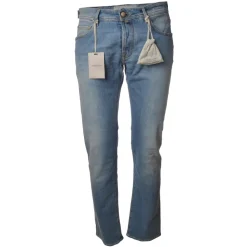 Jacob Coh\u00ebn Jacob Cohën - 5 Pockets Jeans Straight Leg - Light Denim - Trousers - Made in Italy - Luxury Exclusive Collection - Avvenice^ Trousers