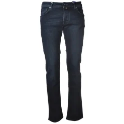 Jacob Coh\u00ebn Jacob Cohën - 5 Pockets Jeans Slim Fit - Dark Denim - Trousers - Made in Italy - Luxury Exclusive Collection - Avvenice^ Trousers