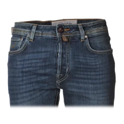 Jacob Coh\u00ebn Jacob Cohën - 5 Pockets Jeans Straight Leg - Medium-Light Denim - Trousers - Made in Italy - Luxury Exclusive Collection - Avvenice