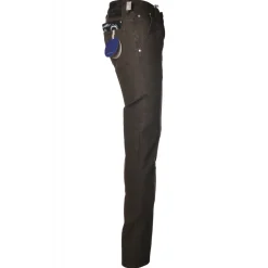 Jacob Coh\u00ebn Jacob Cohën - Chinos trousers Slim Fit - Dark Brown - Trousers - Made in Italy - Luxury Exclusive Collection - Avvenice