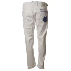 Jacob Coh\u00ebn Jacob Cohën - 5-Pocket Trousers Straight Leg - Optical White - Trousers - Made in Italy - Luxury Exclusive Collection - Avvenice