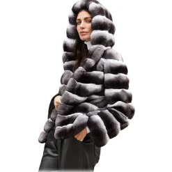 Jade Montenapoleone - Amanda Chinchilla Jacket - Fur Coat - Luxury Exclusive Collection - Avvenice^ Jackets