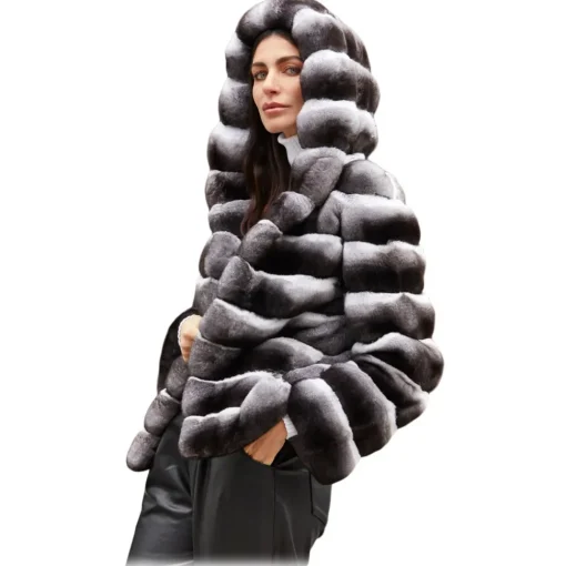 Jade Montenapoleone - Amanda Chinchilla Jacket - Fur Coat - Luxury Exclusive Collection - Avvenice^ Jackets