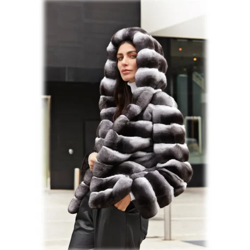 Jade Montenapoleone - Amanda Chinchilla Jacket - Fur Coat - Luxury Exclusive Collection - Avvenice^ Jackets