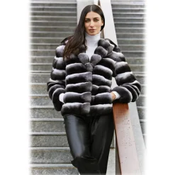 Jade Montenapoleone - Amanda Chinchilla Jacket - Fur Coat - Luxury Exclusive Collection - Avvenice^ Jackets