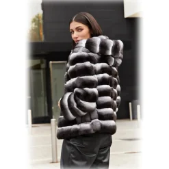 Jade Montenapoleone - Amanda Chinchilla Jacket - Fur Coat - Luxury Exclusive Collection - Avvenice^ Jackets