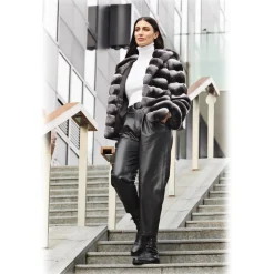 Jade Montenapoleone - Amanda Chinchilla Jacket - Fur Coat - Luxury Exclusive Collection - Avvenice^ Jackets