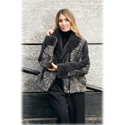 Jade Montenapoleone - Astrakhan Desirè Fur - Fur Coat - Luxury Exclusive Collection - Avvenice^ Jackets