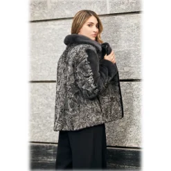Jade Montenapoleone - Astrakhan Desirè Fur - Fur Coat - Luxury Exclusive Collection - Avvenice^ Jackets