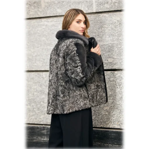Jade Montenapoleone - Astrakhan Desirè Fur - Fur Coat - Luxury Exclusive Collection - Avvenice^ Jackets