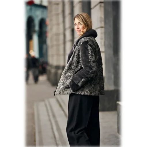 Jade Montenapoleone - Astrakhan Desirè Fur - Fur Coat - Luxury Exclusive Collection - Avvenice^ Jackets