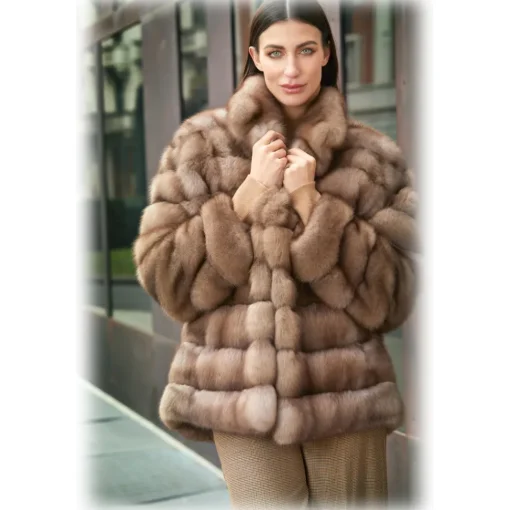 Jade Montenapoleone - Micol Reversible Sable Fur - Fur Coat - Luxury Exclusive Collection - Avvenice^ Jackets