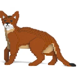 Jekca - Abyssinian Cat 01S - Lego - Sculpture - Construction - 4D - Brick Animals - Toys - Avvenice^ Games
