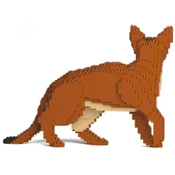 Jekca - Abyssinian Cat 01S - Lego - Sculpture - Construction - 4D - Brick Animals - Toys - Avvenice^ Games