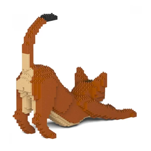 Jekca - Abyssinian Cat 04S - Lego - Sculpture - Construction - 4D - Brick Animals - Toys - Avvenice^ Games