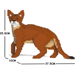 Jekca - Abyssinian Cat 01S - Lego - Sculpture - Construction - 4D - Brick Animals - Toys - Avvenice^ Games