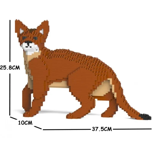 Jekca - Abyssinian Cat 01S - Lego - Sculpture - Construction - 4D - Brick Animals - Toys - Avvenice^ Games