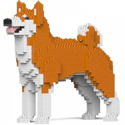 Jekca - Akita Inu 01-M01 - Big - Lego - Sculpture - Construction - 4D - Brick Animals - Toys - Avvenice^ Games