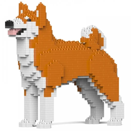 Jekca - Akita Inu 01S-M01 - Lego - Sculpture - Construction - 4D - Brick Animals - Toys - Avvenice^ Games