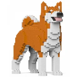 Jekca - Akita Inu 01S-M01 - Lego - Sculpture - Construction - 4D - Brick Animals - Toys - Avvenice^ Games